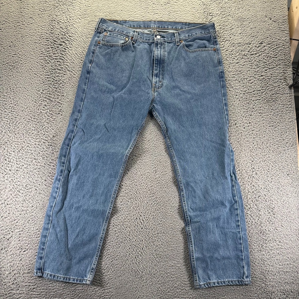 Levi's 505 Jeans Men's 40x30 Blue Cotton Denim Straight Leg Workwear Travel